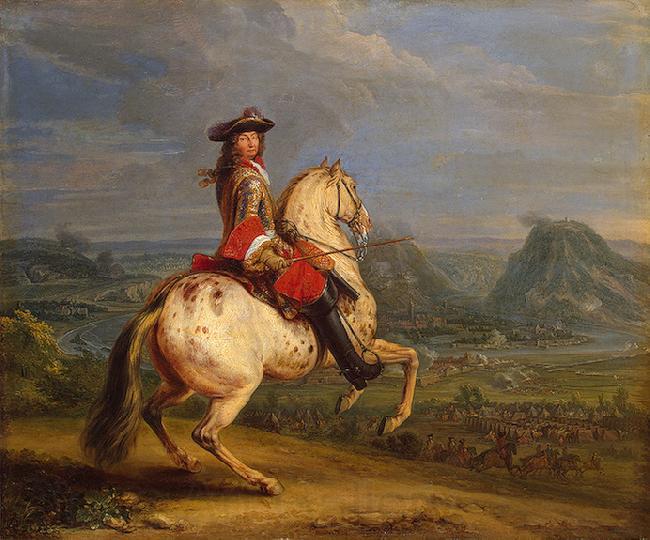 Adam Frans van der Meulen Louis XIV at the siege of Besancon Germany oil painting art